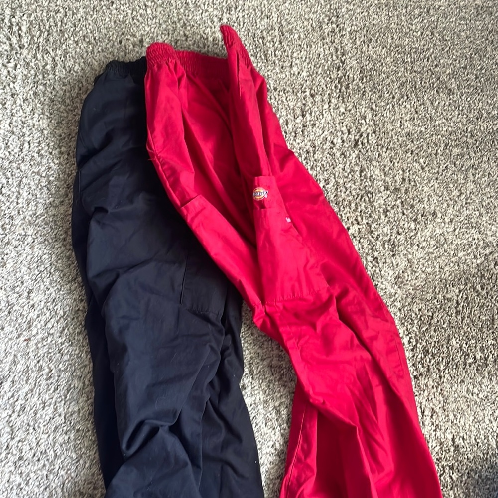 red and black dickies